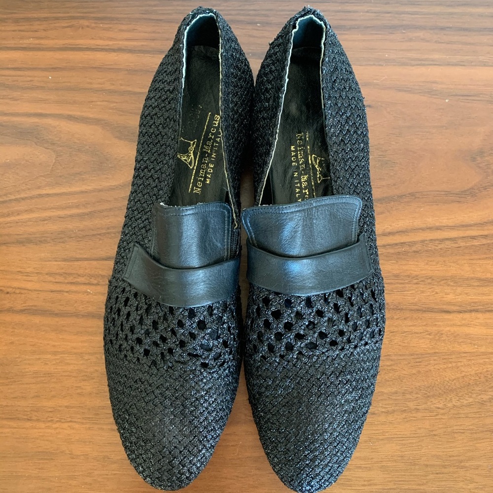 Neiman Marcus Vintage Crocheted Loafers